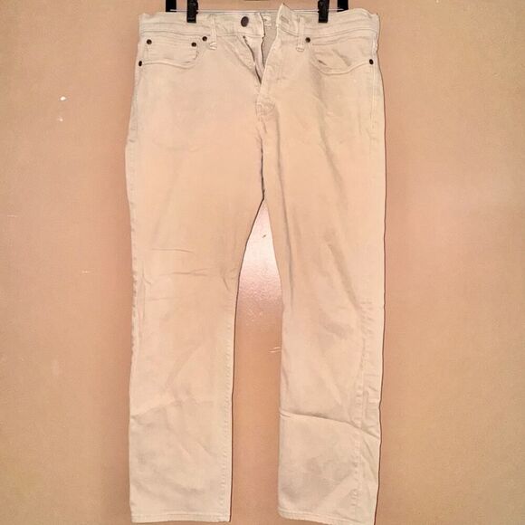 J. Crew Men's Straight Leg Khaki Jeans in Tan - Size 34/30 - Picture 6 of 10